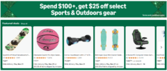 Amazon Spend $100+, get $25 off select Sports & Outdoor gear