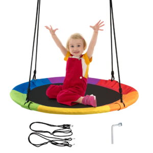Goplus 40'' Flying Saucer Tree Swing Indoor Outdoor Play Set Swing Sale