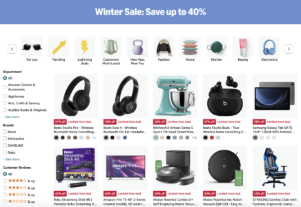 Amazon Winter Sale: Save up to 40% - Ornaments, Electronics, More