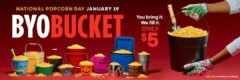 Cinemark Theaters - Bring a Bucket for Popcorn - 1/19/25
