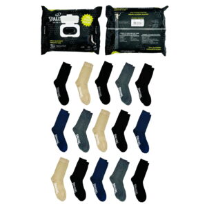 Spalding Men's Neutral Casual Crew Socks, 15-Pack, Sizes 6.5-12