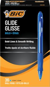 36 Ct BIC Glide Velocity Bold Ballpoint Pens Sale