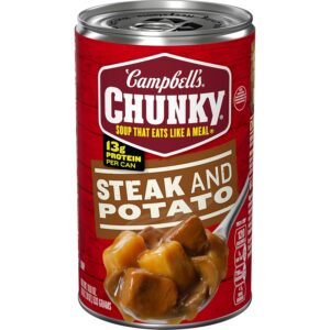 Campbell’s Chunky Soup, Steak And Potato Soup, 18.8 Ounce Can 3pk Sale