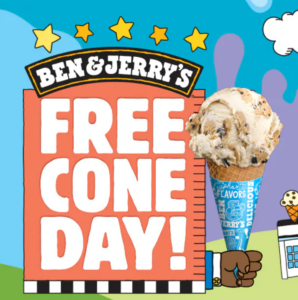 Free Ice Cream Cone Day - Ben and Jerry's Tuesday April 14, 2026 Only