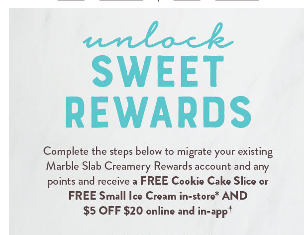 Great American Cookies Coupon - Free Cookie Cake Slice or Free Small Ice Cream in-store and $5 off $20 online and in Great American Cookie app
At participating locations.