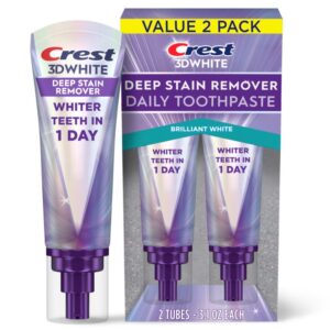 Crest 3DWhite Brilliance Deep Stain Remover Brilliant White Toothpaste - 3.1oz/2pk Sale