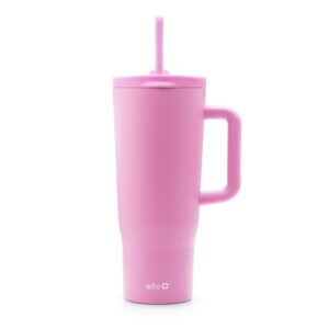 Ello Ultra Clean 40 oz Stainless Steel Tumbler with Handle, Pink Sale