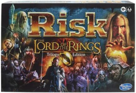 Hasbro Gaming Risk: The Lord of The Rings Trilogy Edition Strategy Family Board Game
