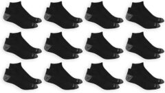 Fruit of the Loom Men's Dual Defense Low Cut Socks (12 Pack)