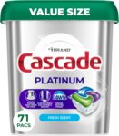 3 X Cascade Platinum Plus Dishwasher Pods ActionPacs 71-ct Sale