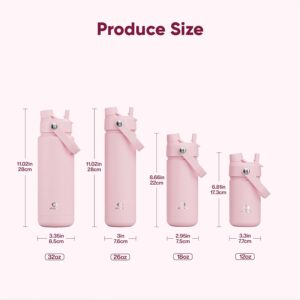 Kids Insulated Water Bottle with Straw 12oz Stainless Steel Sale
