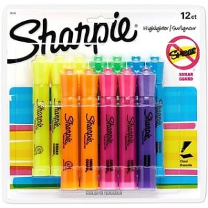 SHARPIE Tank Style highlighters Assorted Ink Colors 12 Pack Sale