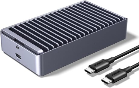 UGREEN 40Gbps M.2 NVMe Enclosure with Double-Sided Fin Heat Dissipation