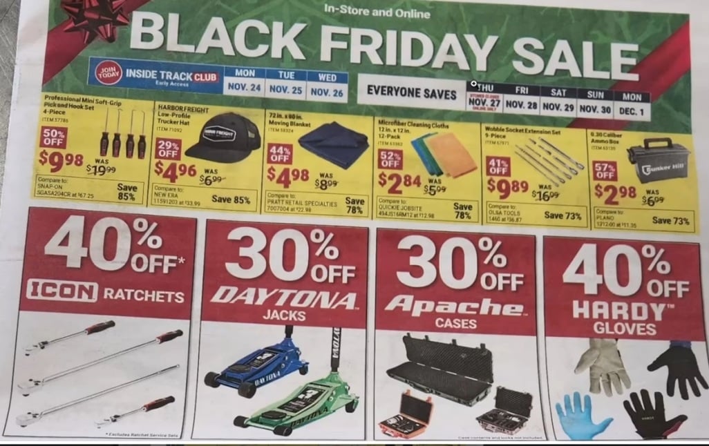 Harbor Freight Black Friday 2025 Ad