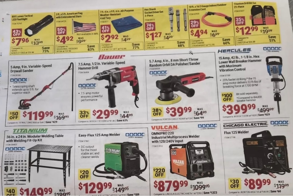 Harbor Freight Black Friday 2025 Ad