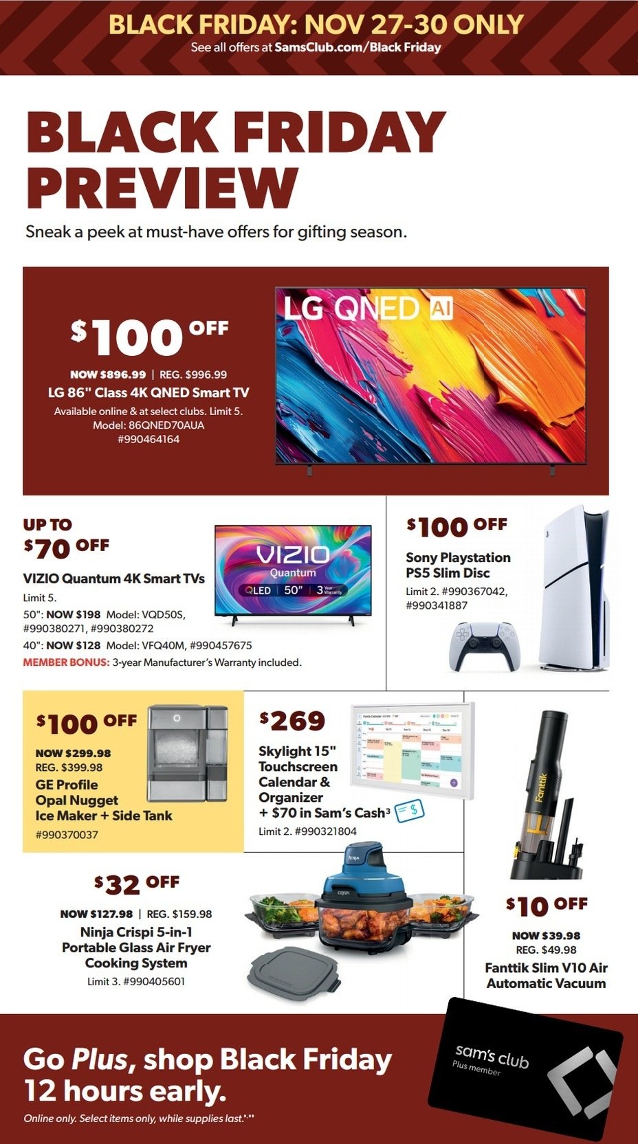 Sams Club Black Friday 2025 Ad