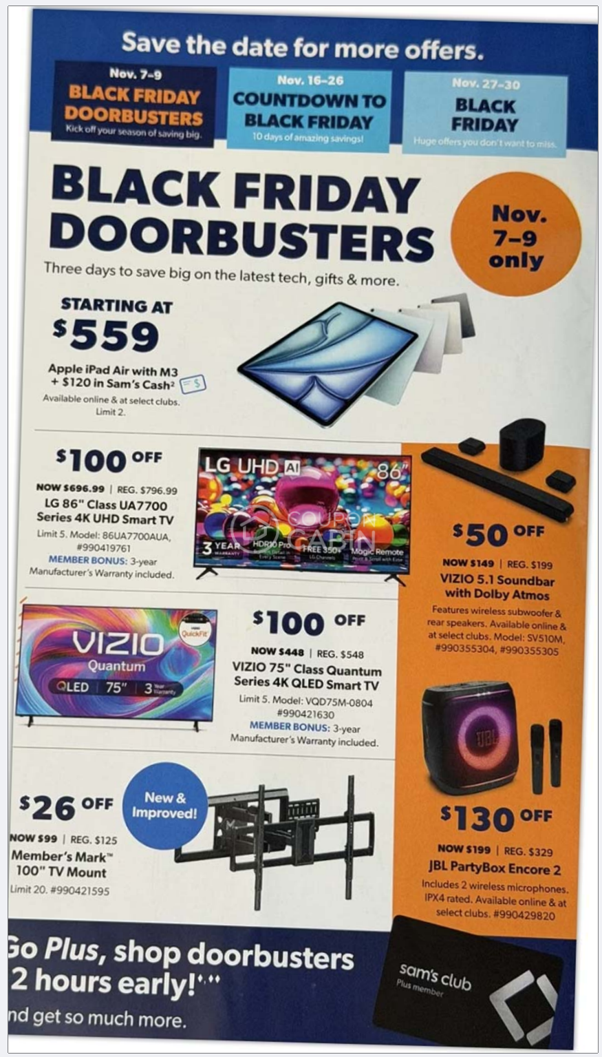 Sams Club Black Friday 2025 Ad