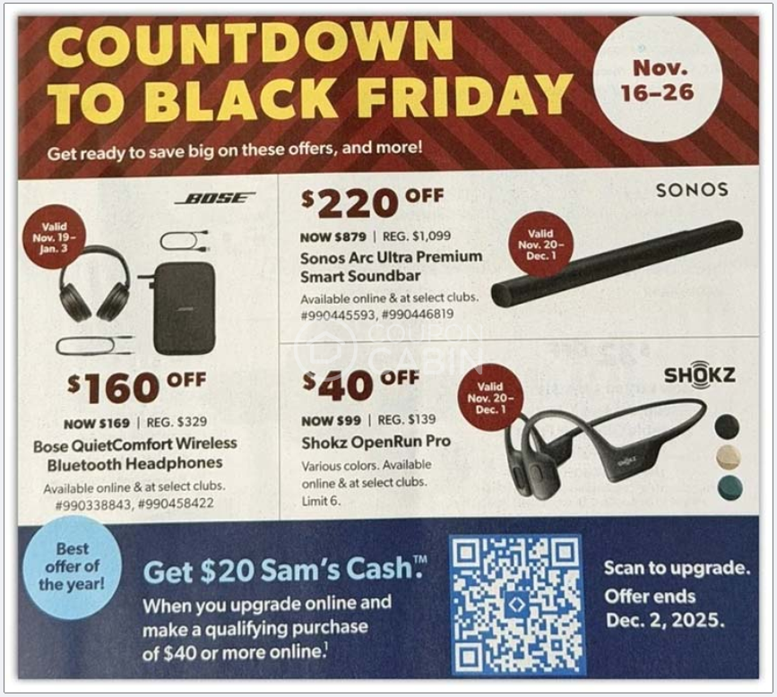 Sams Club Black Friday 2025 Ad