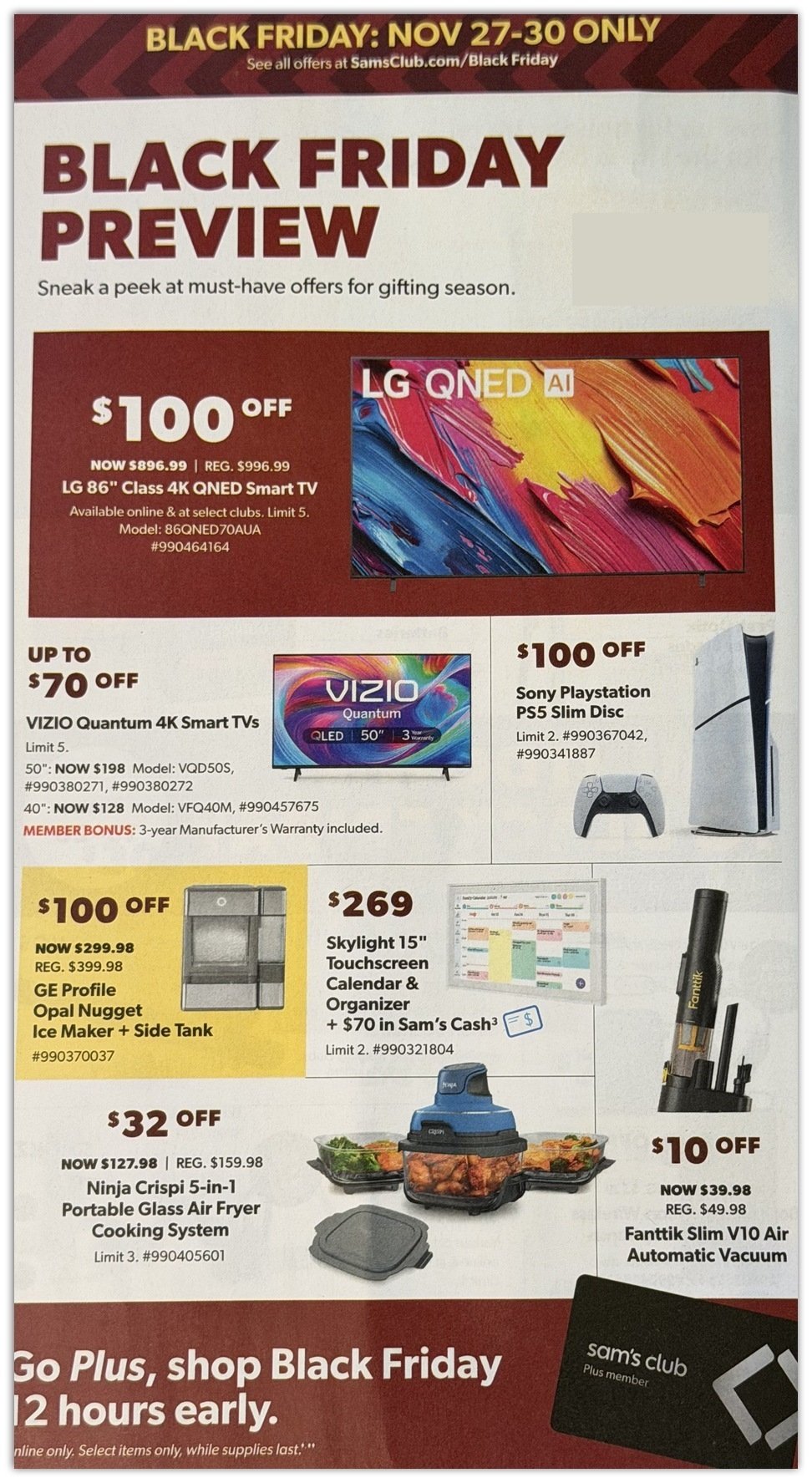 Sams Club Black Friday 2025 Ad