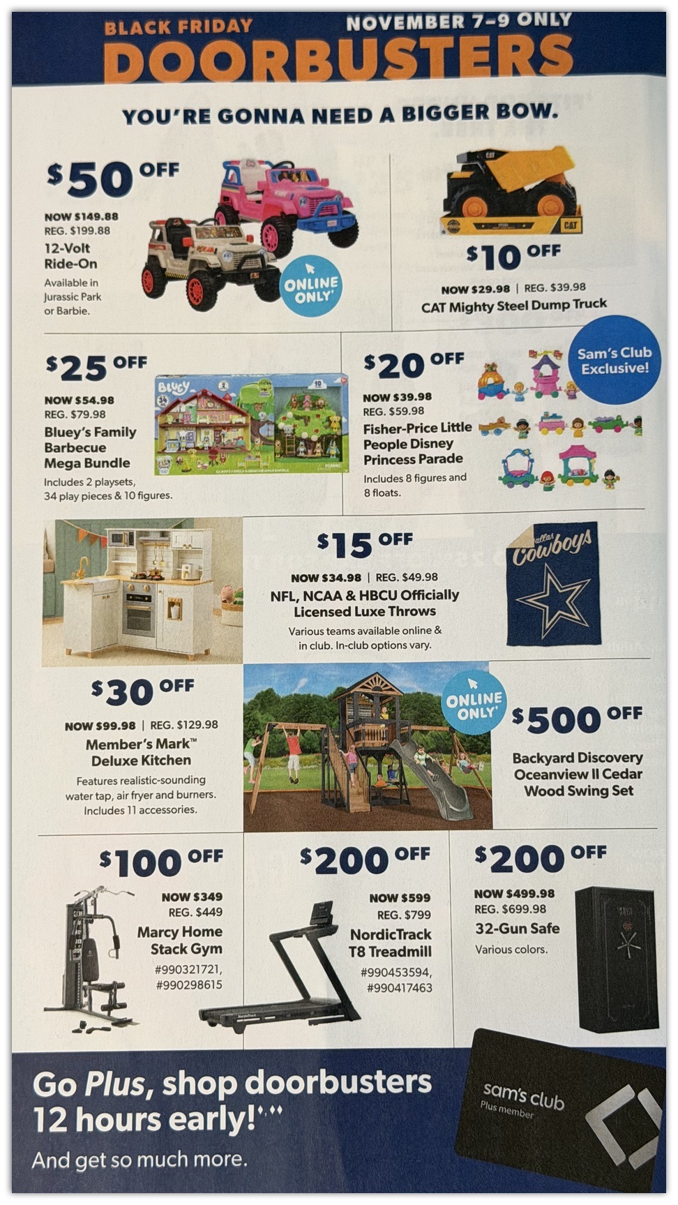Sams Club November Doorbusters