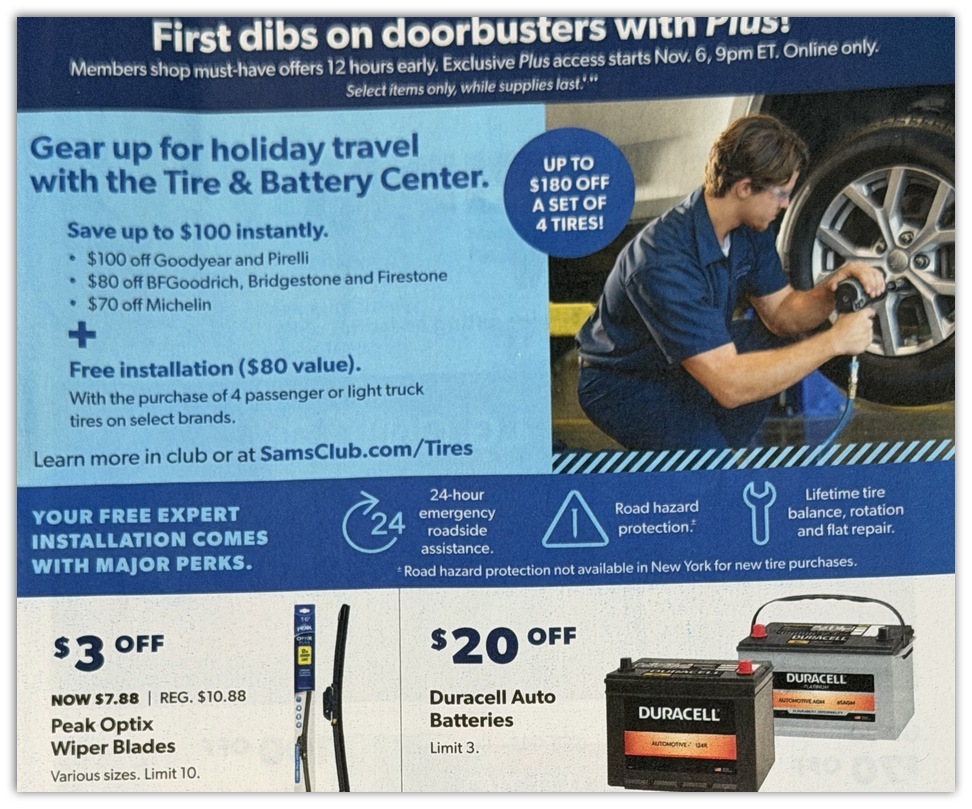 Sams Club November Doorbusters