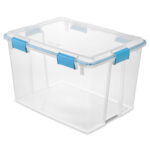 Sterilite 80 Quart Gasket Box, Weather-Resistant Large Clear Storage Bin Sale