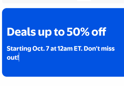 Walmart up to 50% off Deals