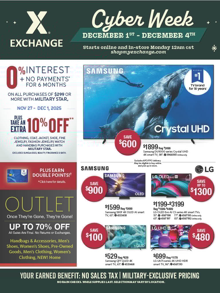 AAFES Cyber Monday 2025 Ad