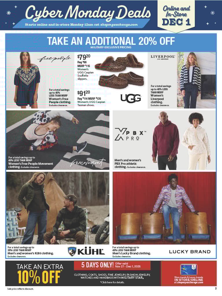 AAFES Cyber Monday 2025 Ad