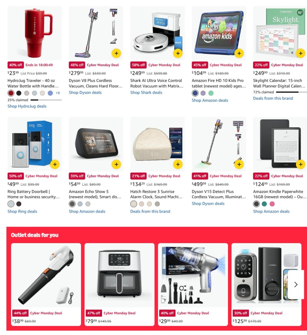 Amazon Cyber Monday 2025 Ad