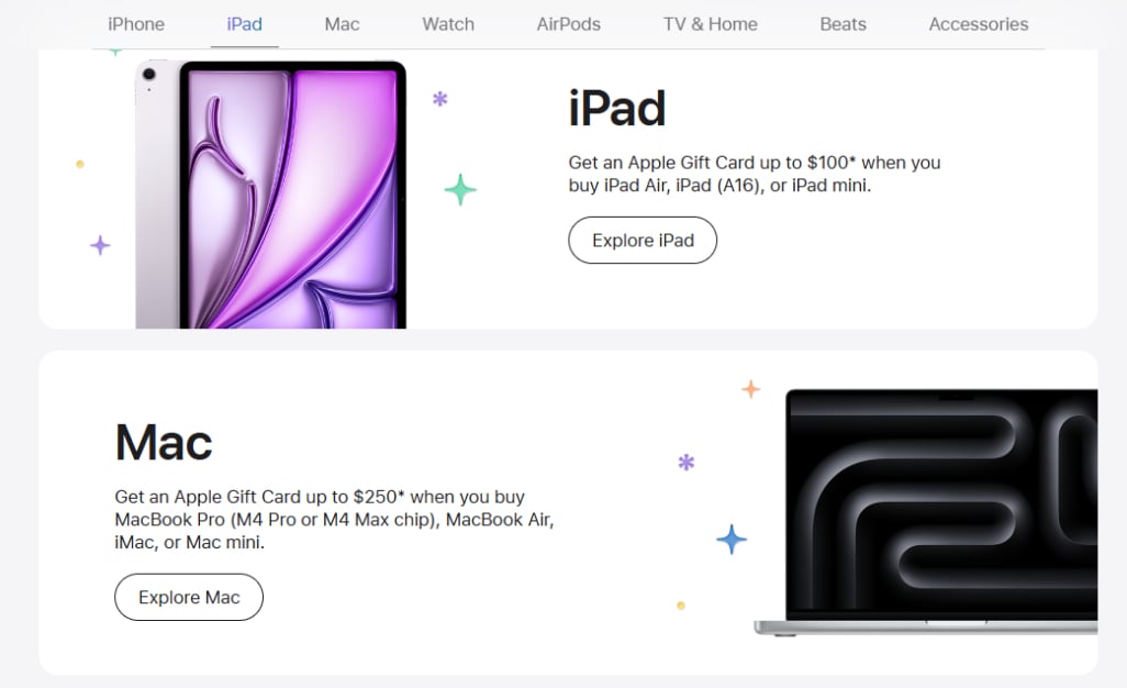 Apple Black Friday 2025 Ad