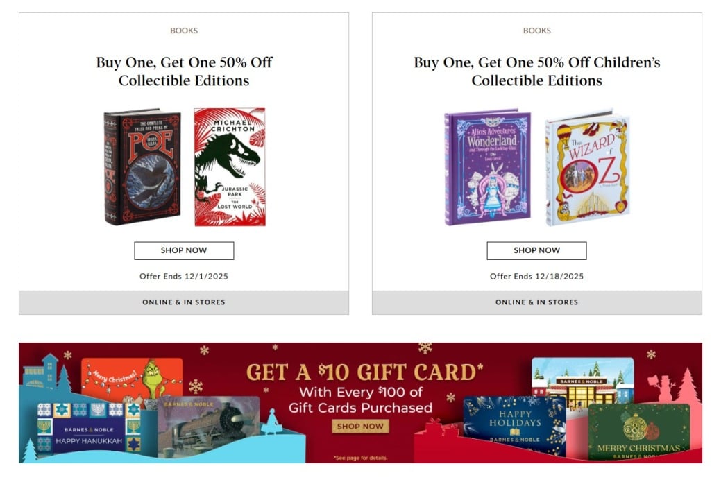 Barnes and Noble Black Friday 2025 Ad