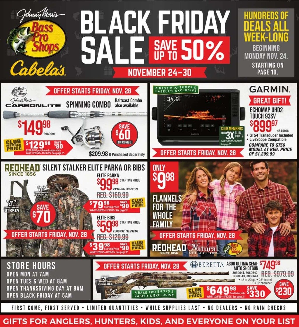 Bass Pro Cabelas Black Friday 2025 Ad