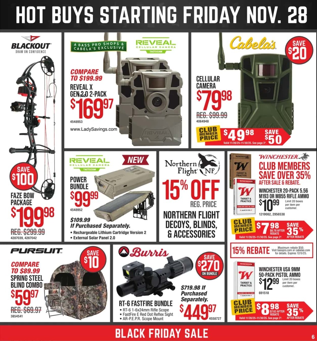 Bass Pro Cabelas Black Friday 2025 Ad