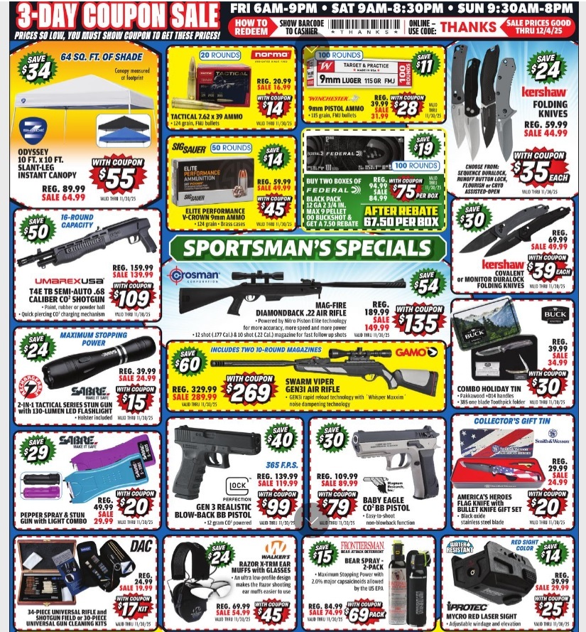 Big 5 Sporting Goods Black Friday 2025 Ad