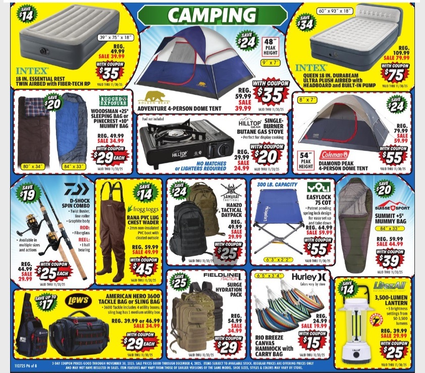 Big 5 Sporting Goods Black Friday 2025 Ad