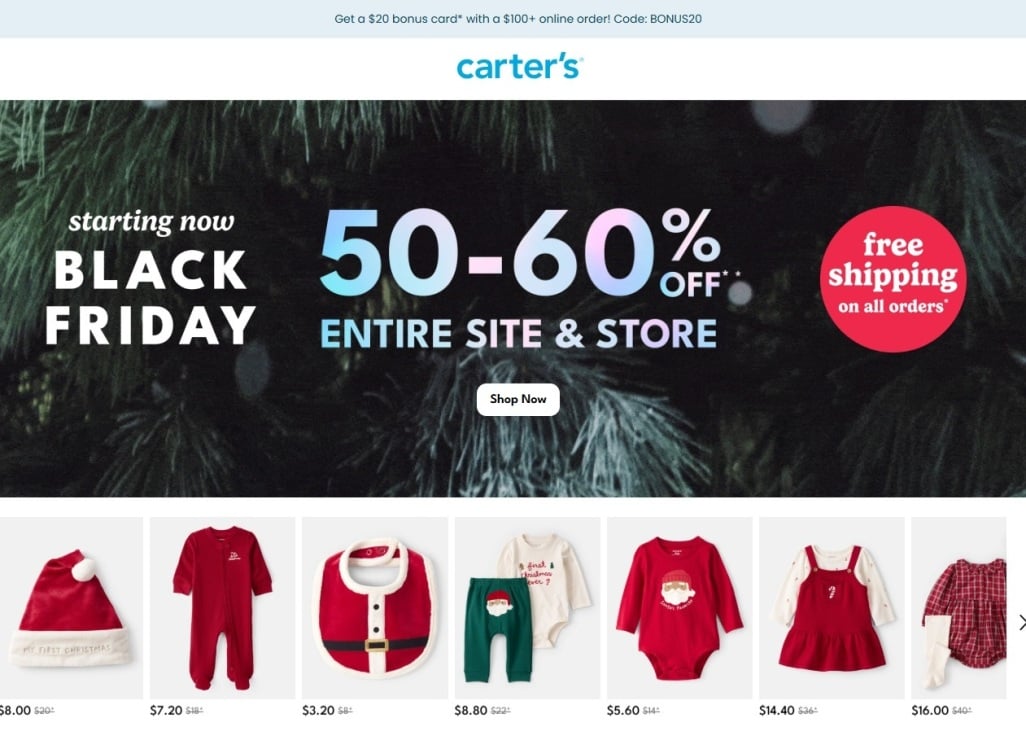 Carters Black Friday 2025 Ad