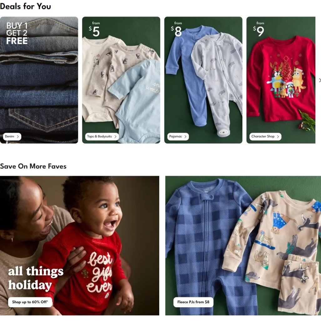 Carters Black Friday 2025 Ad