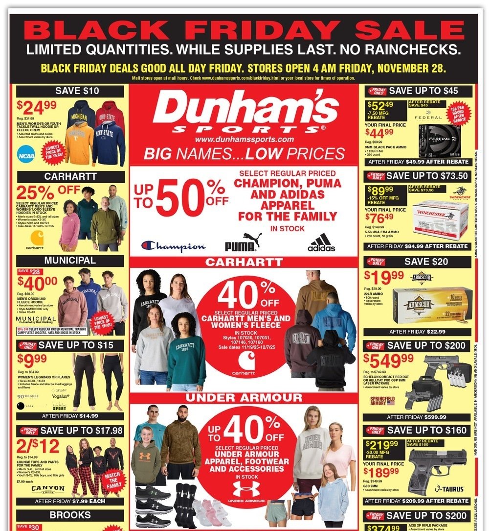 Dunham Sports Black Friday 2025 Ad