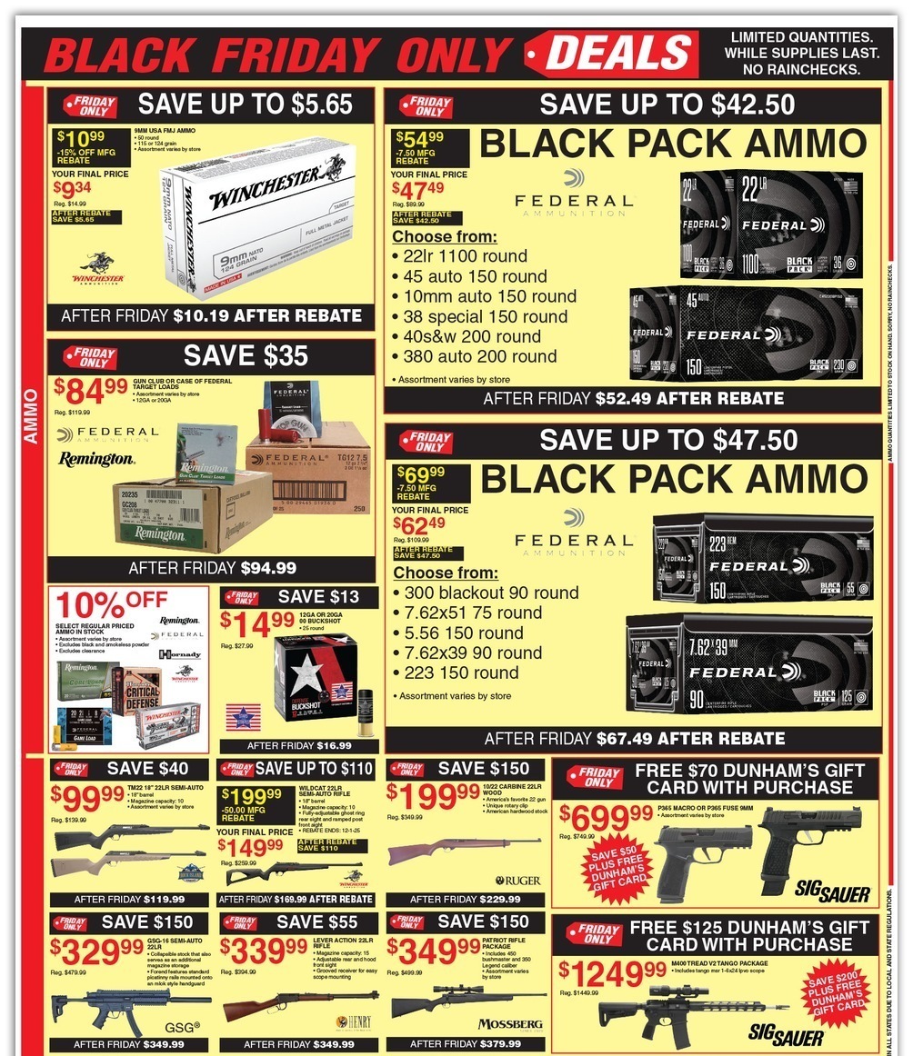 Dunham Sports Black Friday 2025 Ad