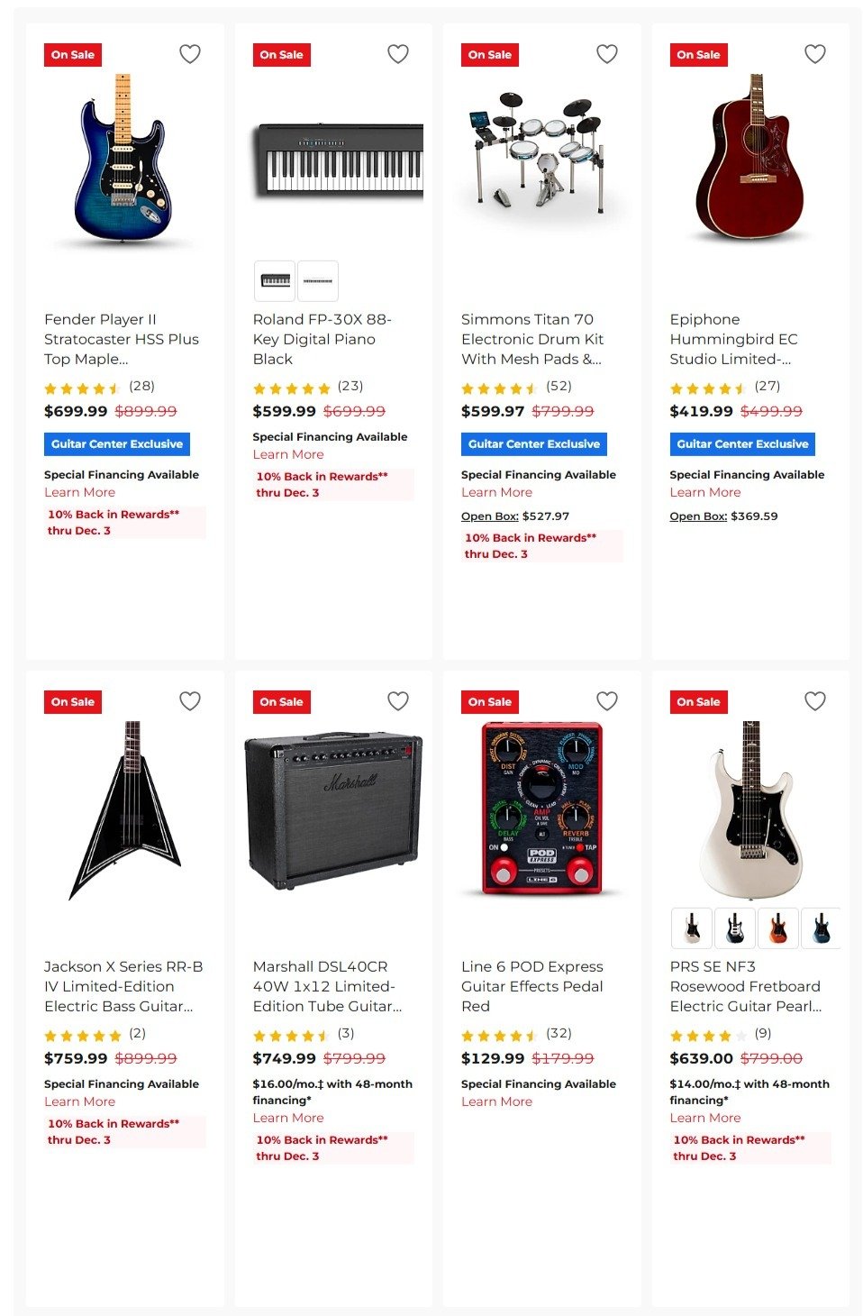 Guitar Center Black Friday 2025 Ad