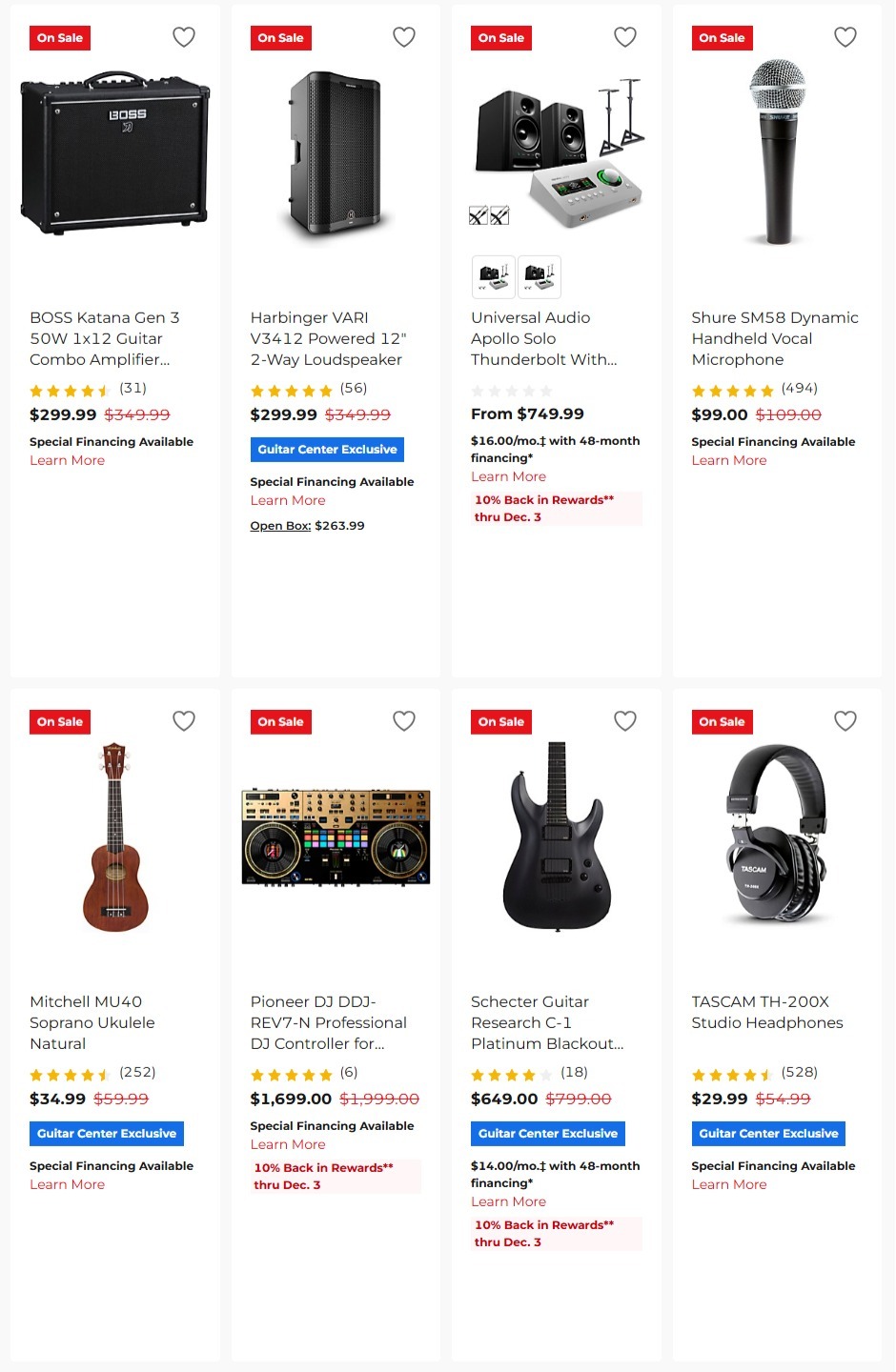 Guitar Center Black Friday 2025 Ad