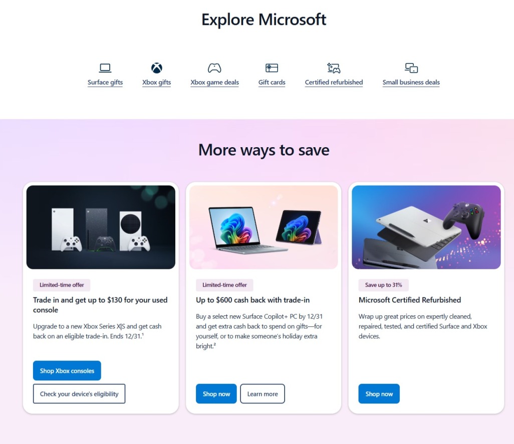 Microsoft Black Friday 2025 Ad