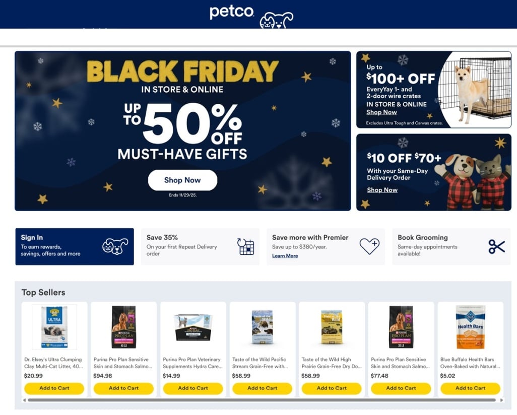 Petco Black Friday 2025 Ad