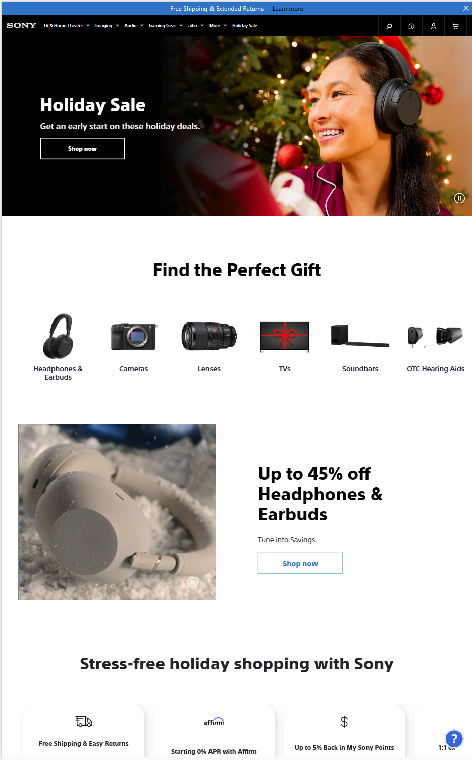 Sony Black Friday 2025 Ad