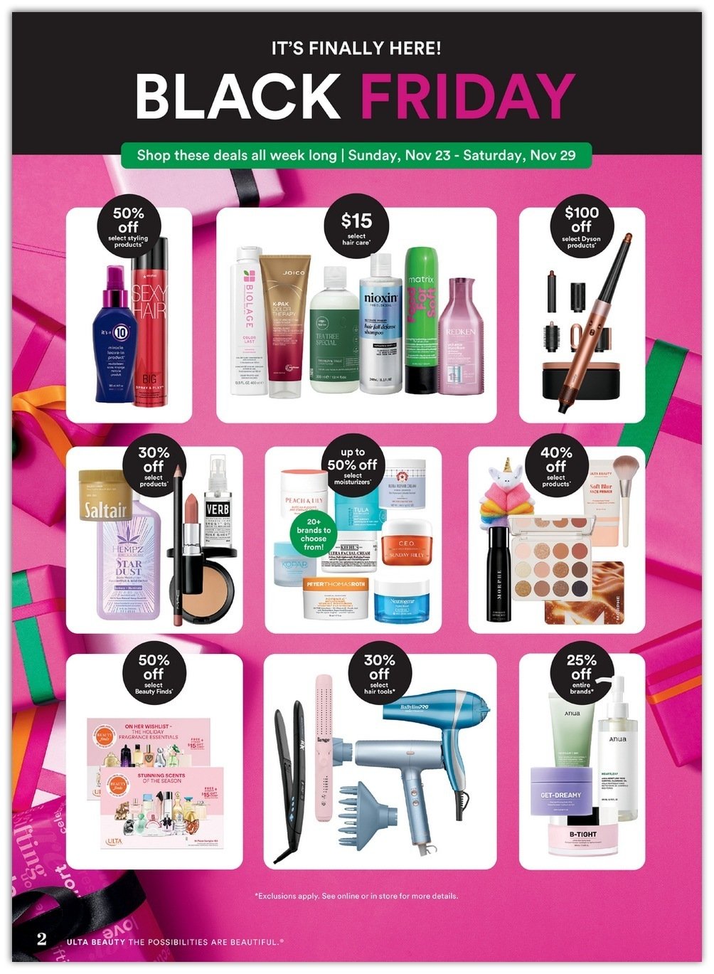 ulta beauty Black Friday 2025 Ad
