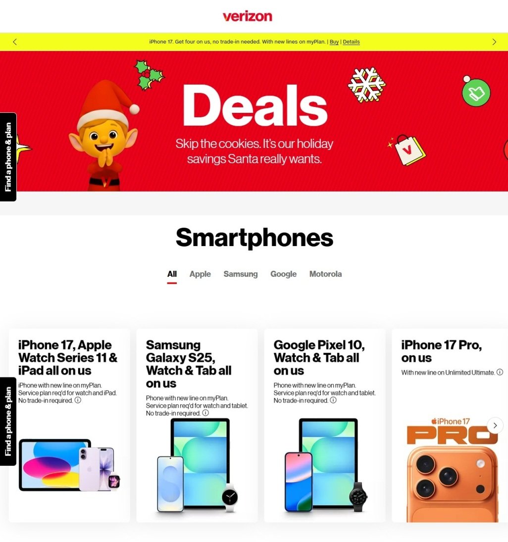 Verizon Black Friday 2025 Ad