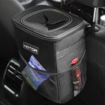 Car Trash Can with Lid and Storage Pockets Sale