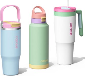 CAROTE 3-Pack Insulated Stainless Steel Water Bottles Sale