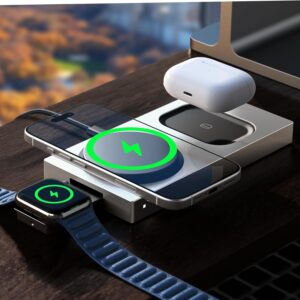 LISEN Qi2 Charging Station for iPhone, Watch, Airpods Sale